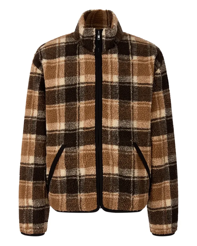 STUDIO TOMBOY checked-pattern jacket - Braun Braun
