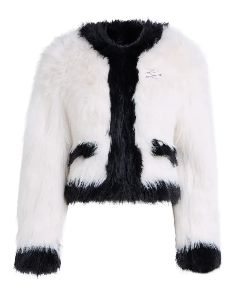 Karl Lagerfeld Jacke aus Faux Fur - Weiß Weiß