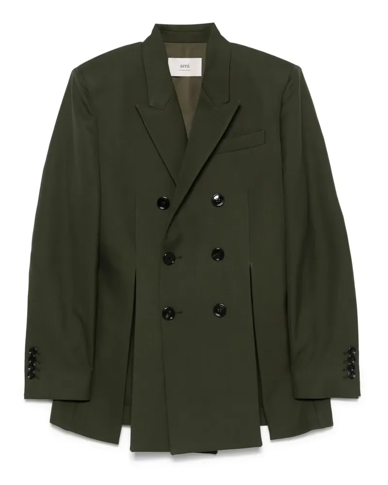 AMI Paris Blazer mit Schlitzen - Grün Grün