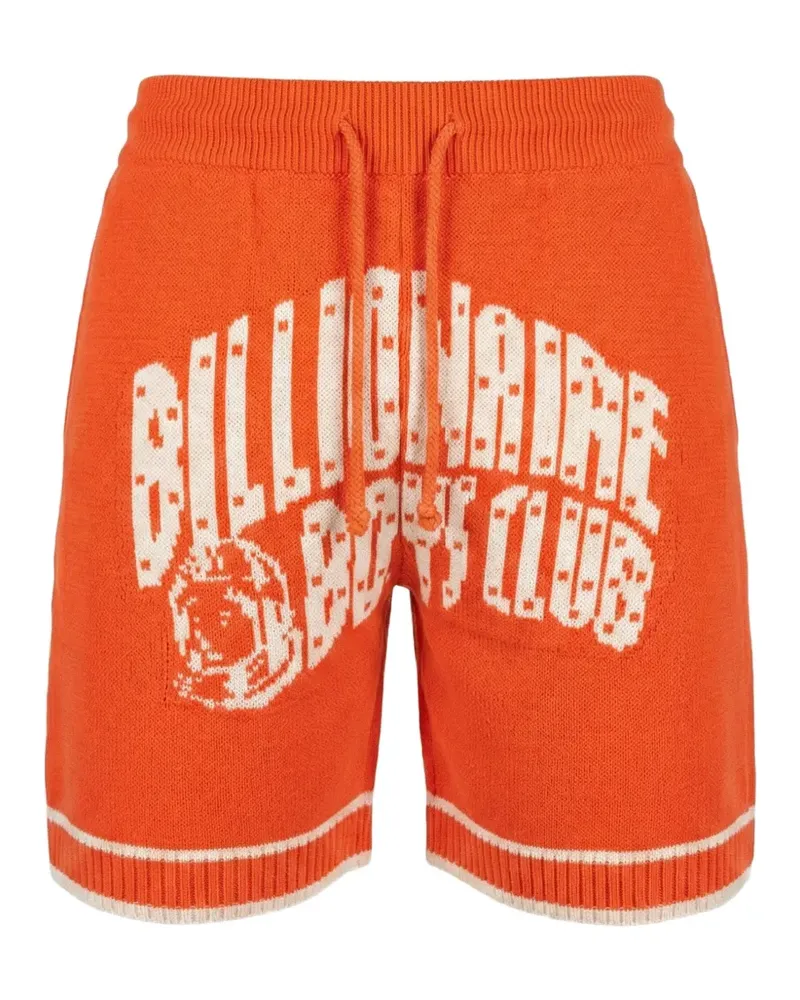 Billionaire Boys Club Curve logo-intarsia track shorts - Orange Orange