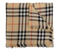 Karierter Schal - Nude