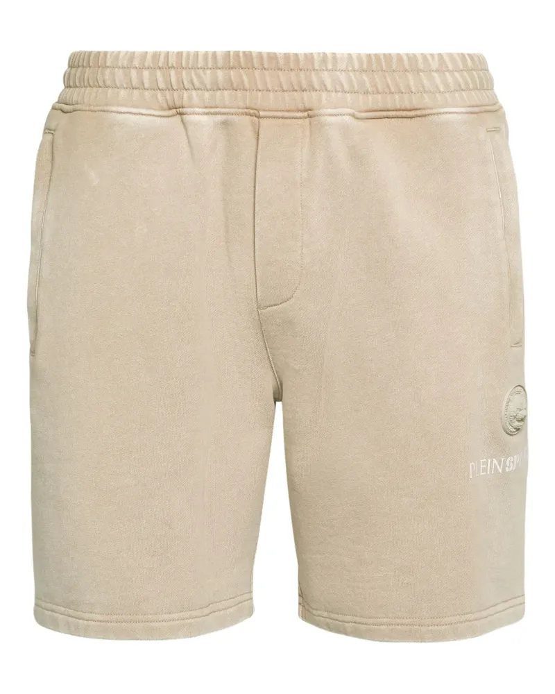 Philipp Plein Joggingshorts mit Logo-Schild - Nude Nude
