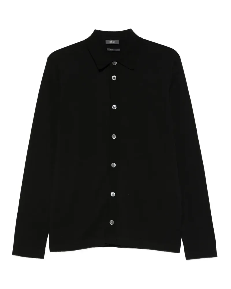 HOSIO buttoned cardigan - Schwarz Schwarz