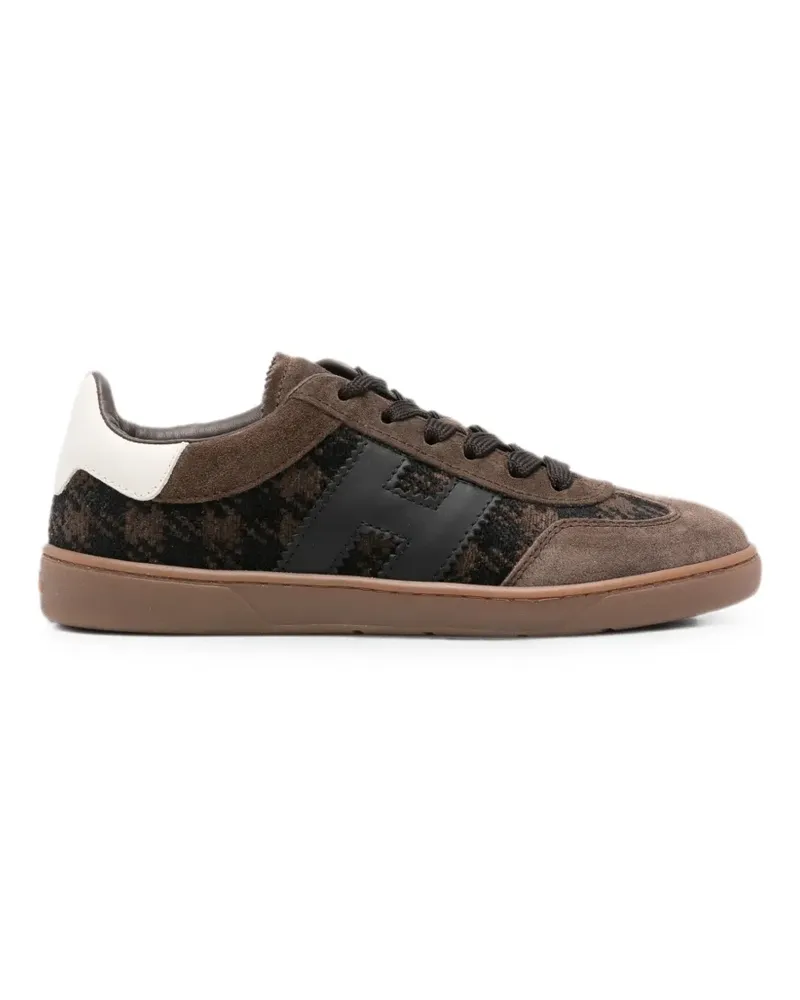 Hogan Sneakers mit Hahnentrittmuster - Braun Braun