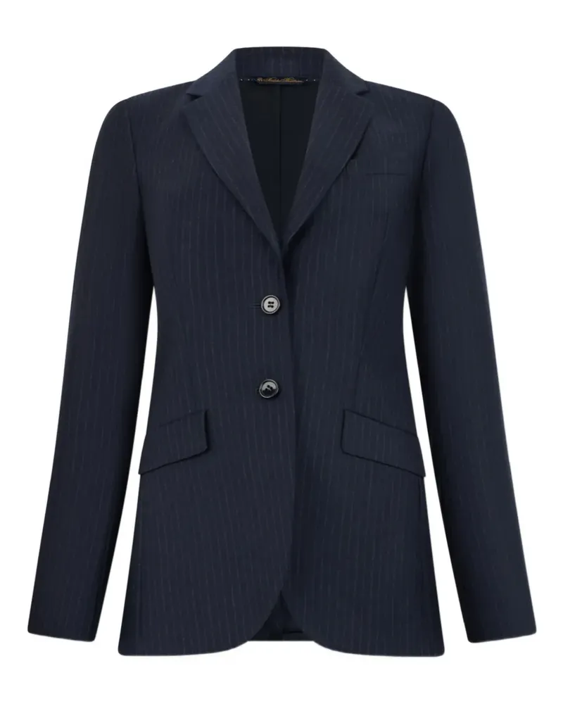 Brooks Brothers striped-pattern virgin-wool blazer - Blau Blau