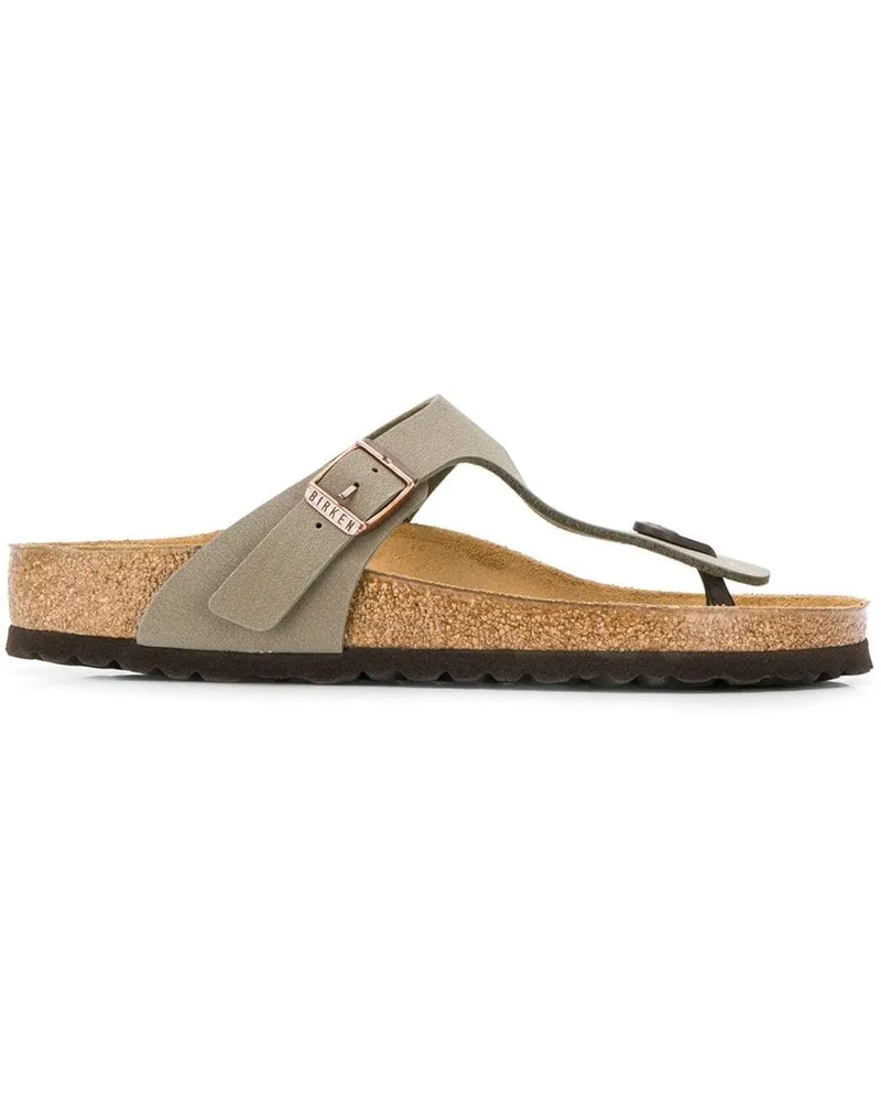 Birkenstock Pantoletten mit Zehensteg - Braun Braun