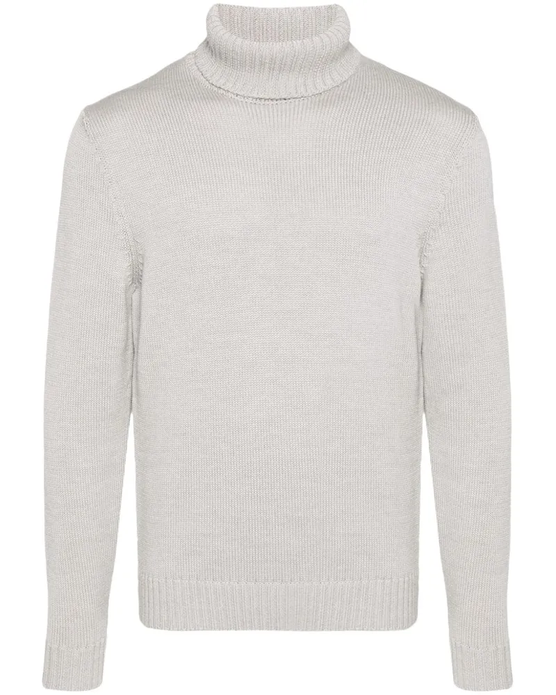 Zanone Klassischer Pullover - Grau Grau