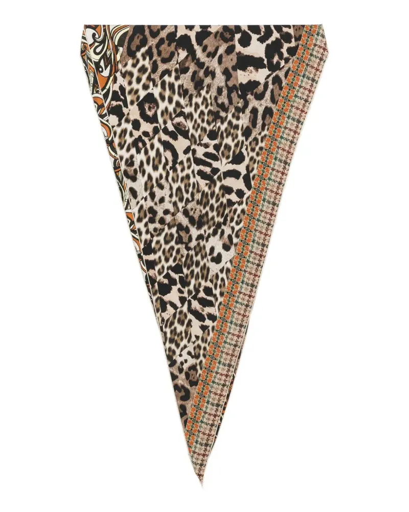 Pierre-Louis Mascia leopard-print scarf - Braun Braun