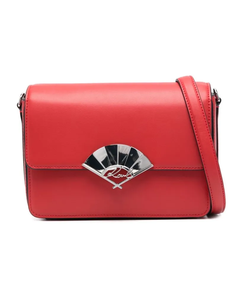 Karl Lagerfeld Mittelgroße K/Signatur Fan Tasche Rot