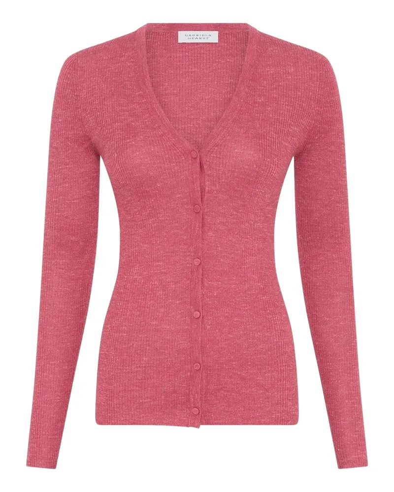 Gabriela Hearst Gerippter Aiste Cardigan - Rosa Rosa