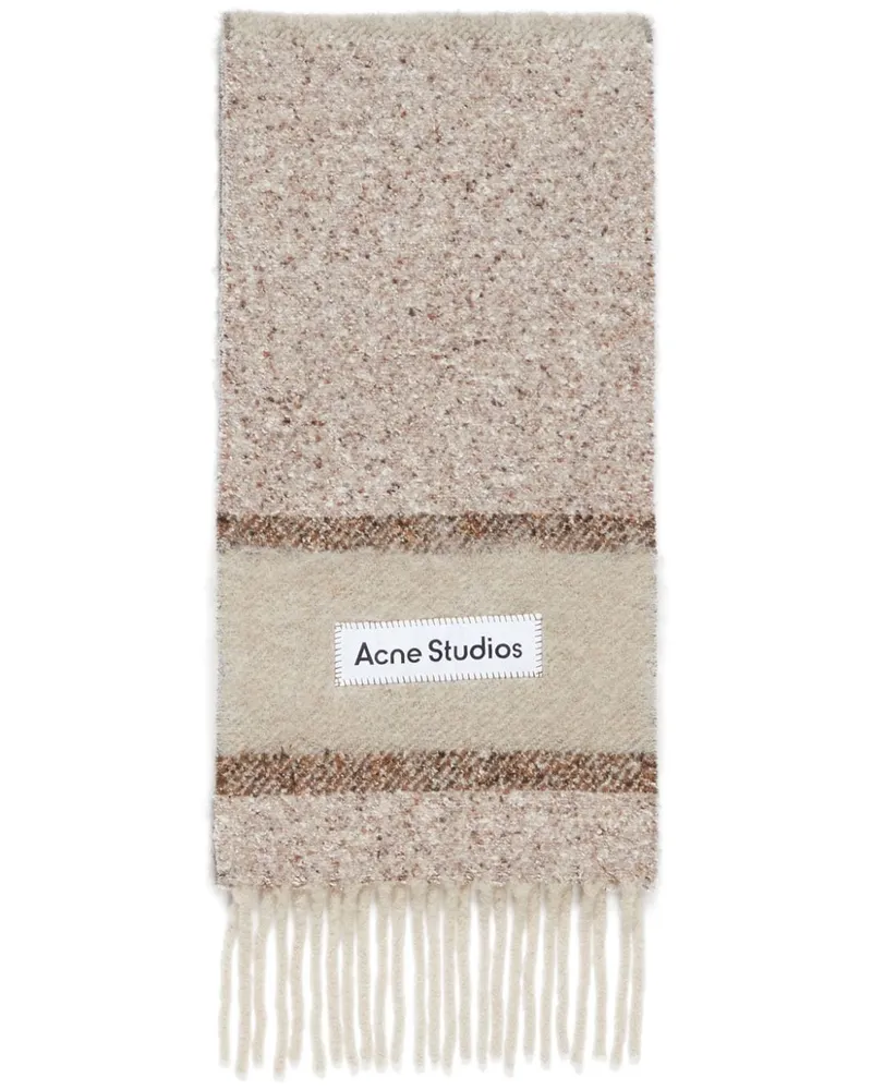 Acne Studios Schal mit Fransen - Nude Nude