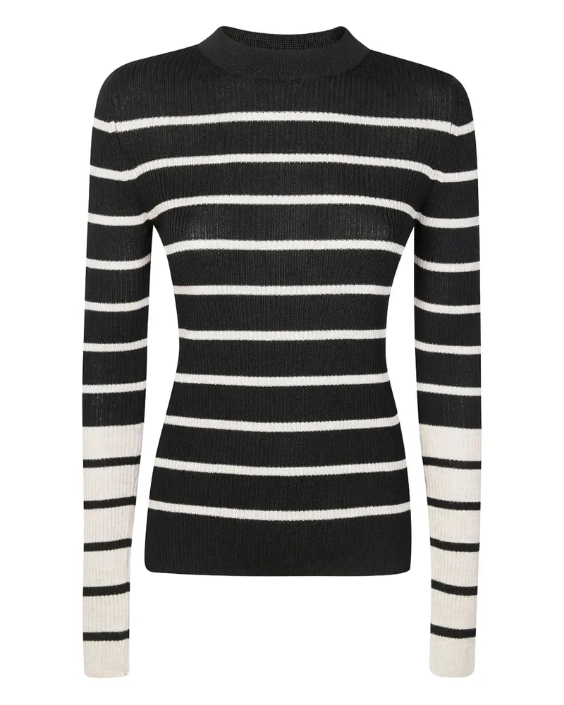 8PM Arabesque striped sweater - Schwarz Schwarz