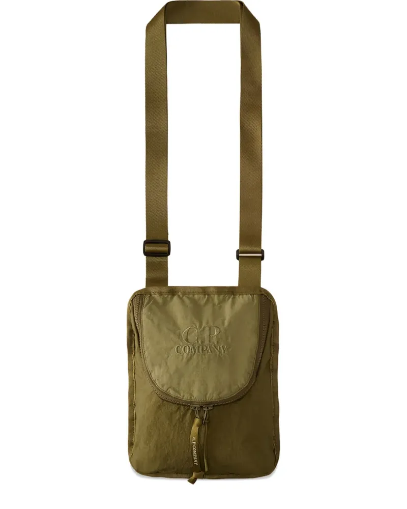C.P. Company Kuriertasche mit Logo-Stickerei - Grün Grün