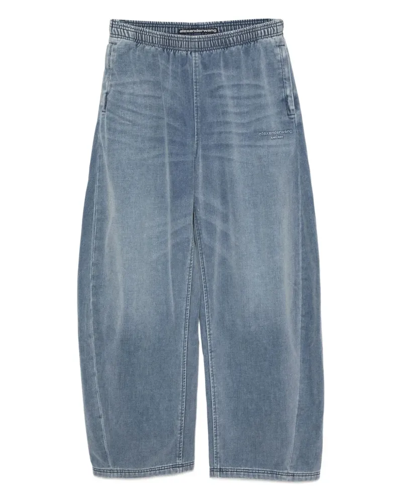 Alexander Wang Hose mit Logo-Prägung - Blau Blau