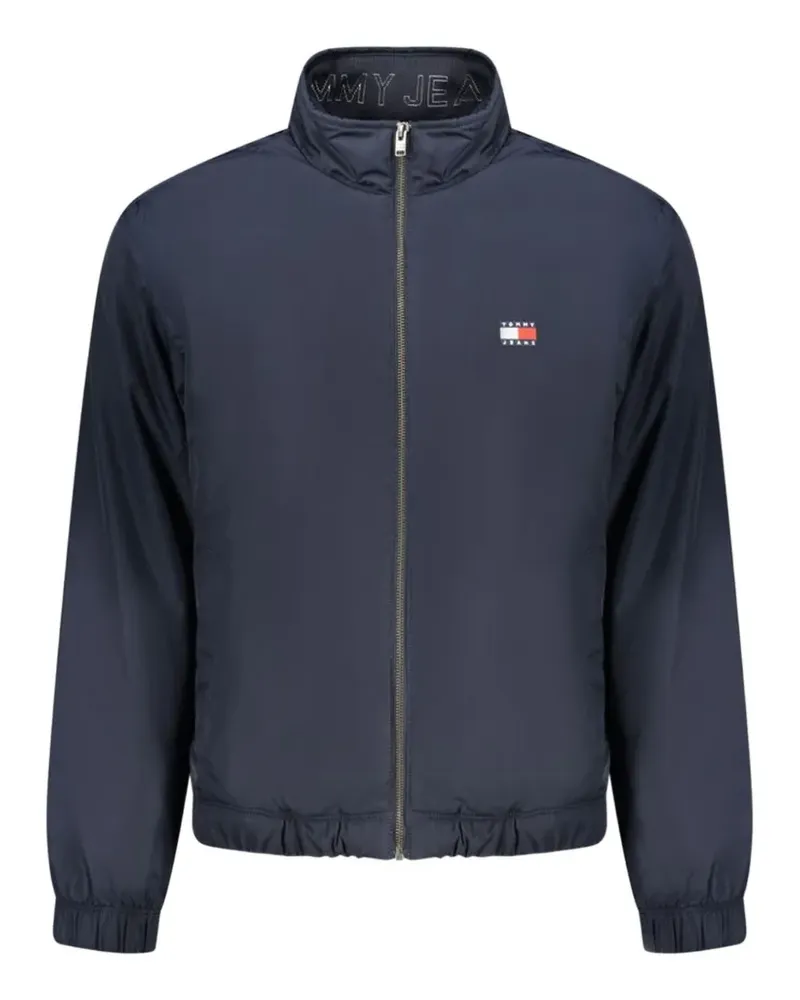 Tommy Hilfiger logo-patch zip-up jacket - Blau Blau