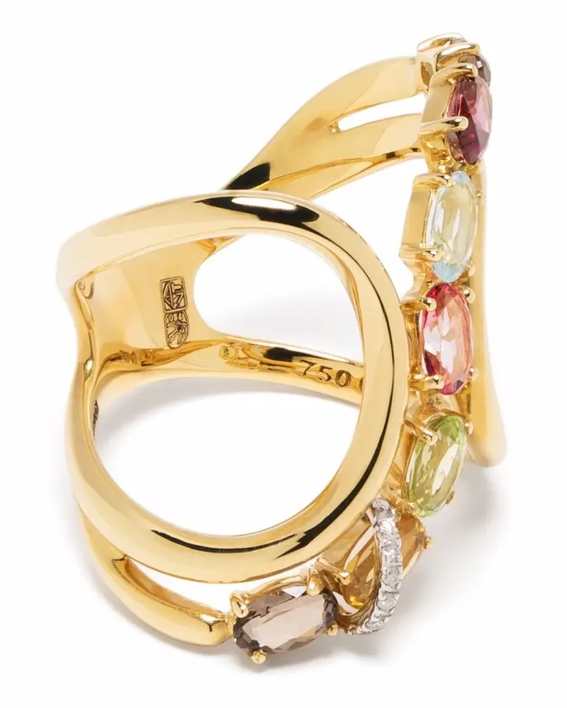 BRUMANI 18kt Gelbgoldring mit Diamanten Gold