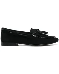 Ralph Lauren Loafer aus Wildleder mit Quasten Schwarz