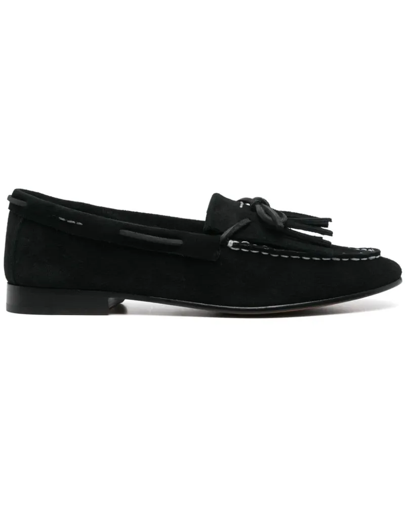 Ralph Lauren Loafer aus Wildleder mit Quasten - Schwarz Schwarz