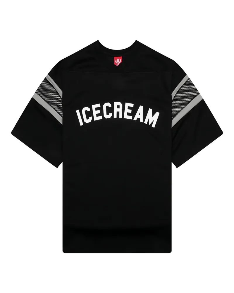 ICECREAM logo-print T-shirt - Schwarz Schwarz