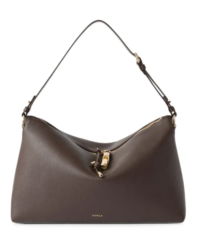Furla Debby Schultertasche L - Braun Braun