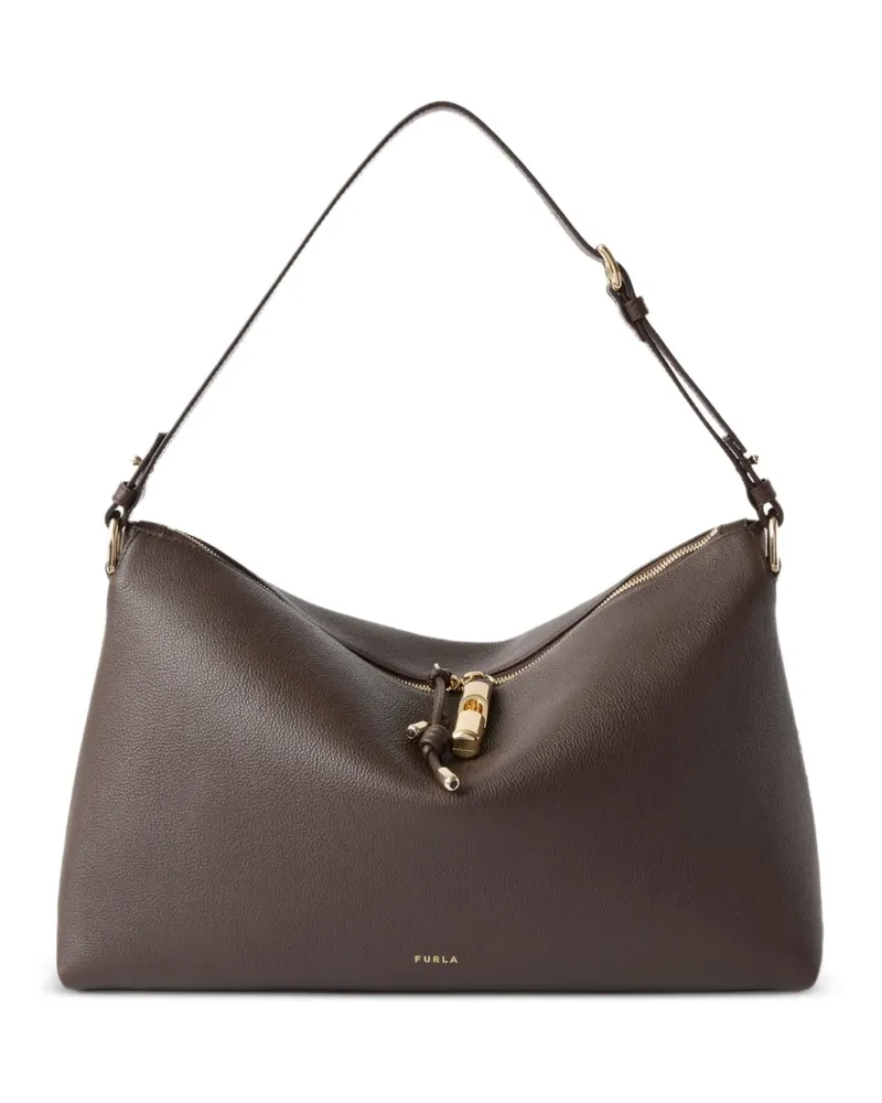 Furla Debby Schultertasche L - Braun Braun
