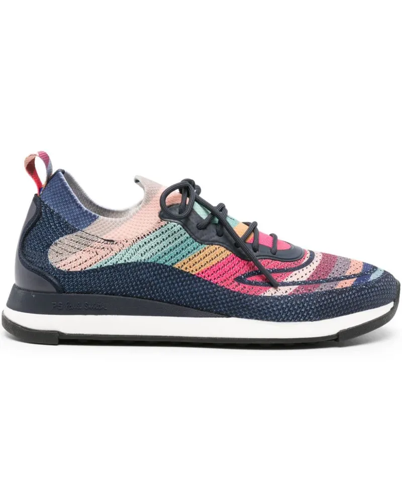 Paul Smith Arpina Swirl Sneakers in Strickoptik Blau