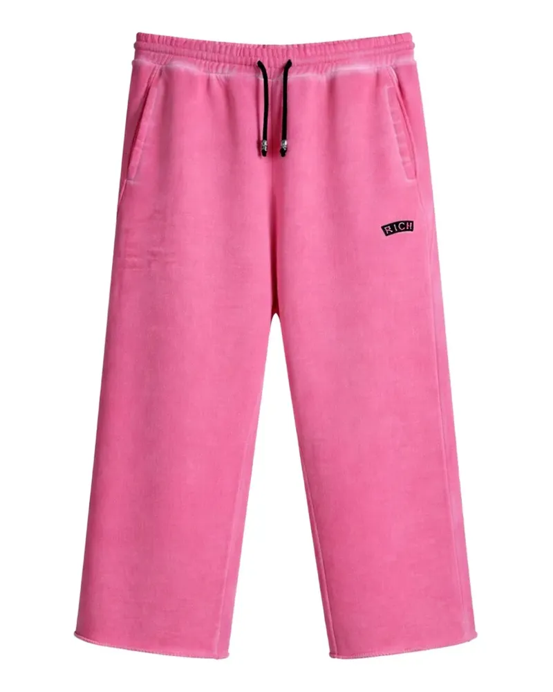 John Richmond Jogginghose mit Logo-Patch - Rosa Rosa