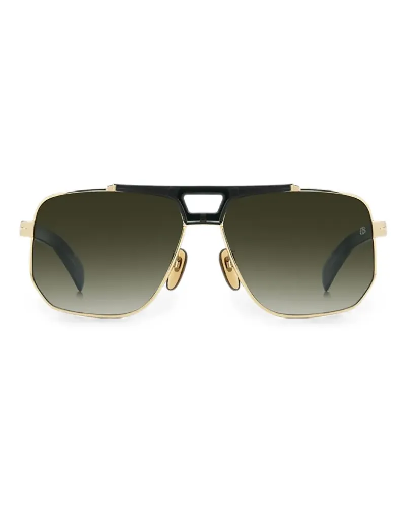 EYEWEAR by DAVID BECKHAM pilot-frame sunglasses - Gold Gold