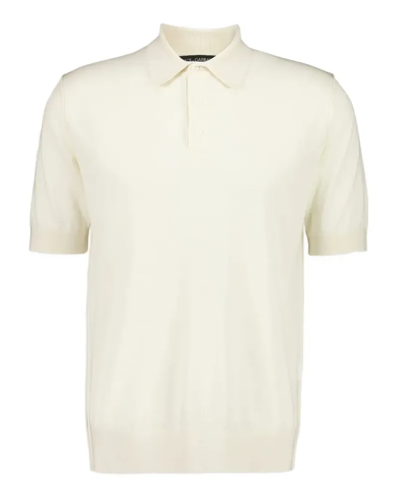 Dolce & Gabbana Poloshirt aus Kaschmir - Weiß Weiß