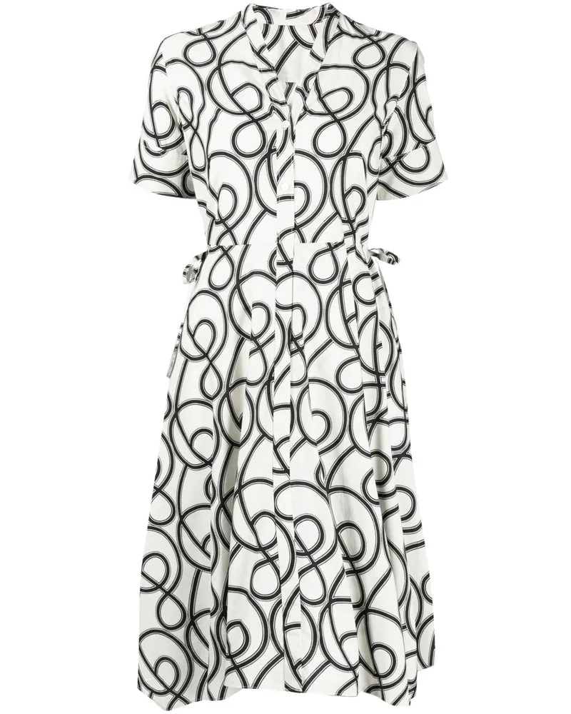 JNBY Minikleid mit abstraktem Print - Schwarz Schwarz