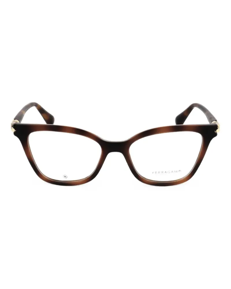 Ferragamo cat-eye glasses - Braun Braun