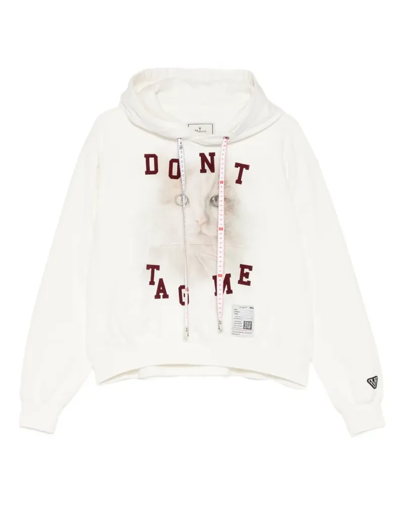MIHARAYASUHIRO Hoodie mit grafischem Print - Weiß Weiß