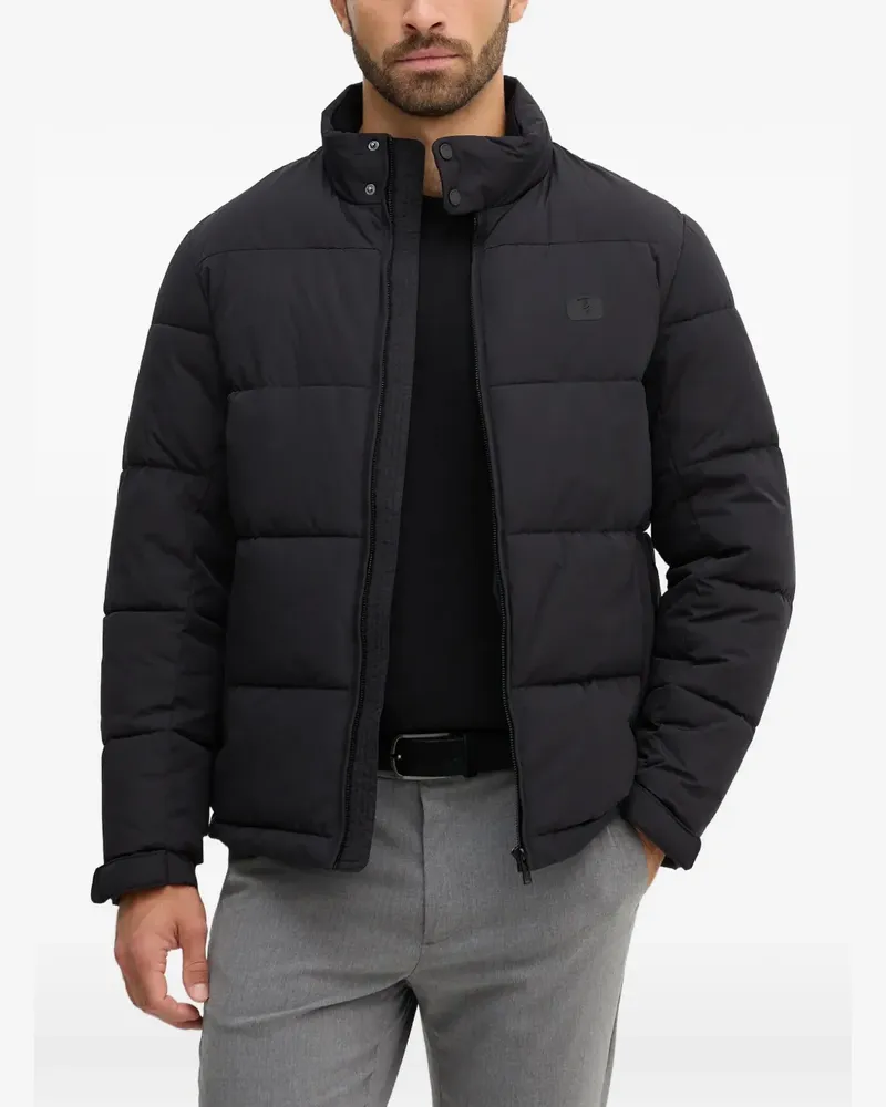 Trussardi zip padded jacket - Schwarz Schwarz