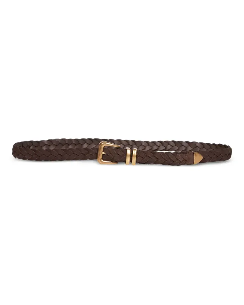 Brunello Cucinelli braided leather belt - Braun Braun
