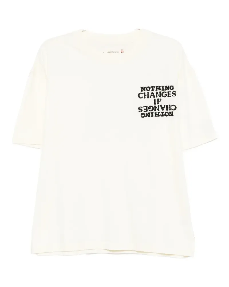 Honor The Gift Nothing Changes T-shirt - Nude Nude