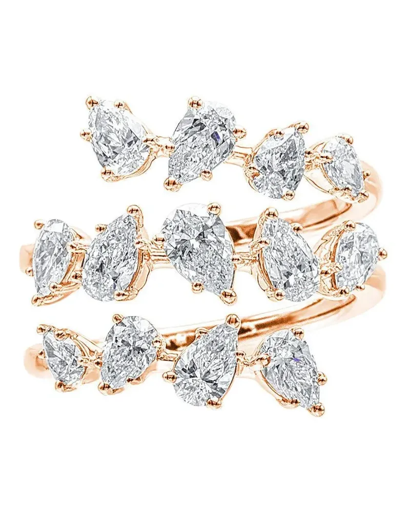 Azzaro diamond wrap ring - Gold Gold