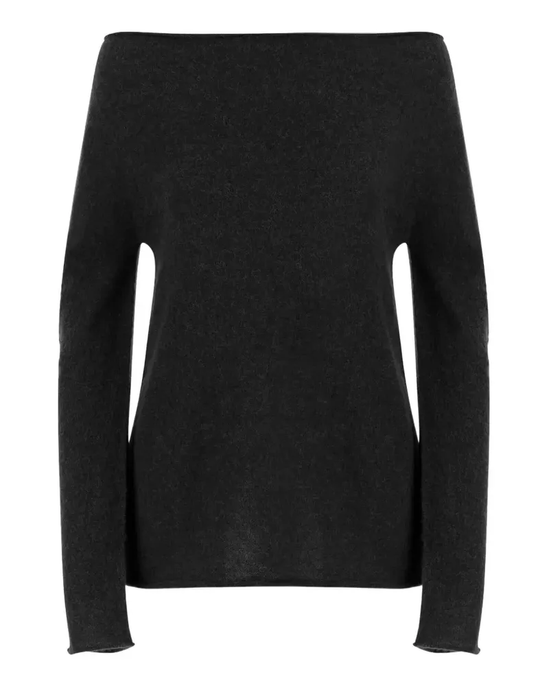 Lauren Manoogian Pullover mit U-Boot-Ausschnitt - Schwarz Schwarz