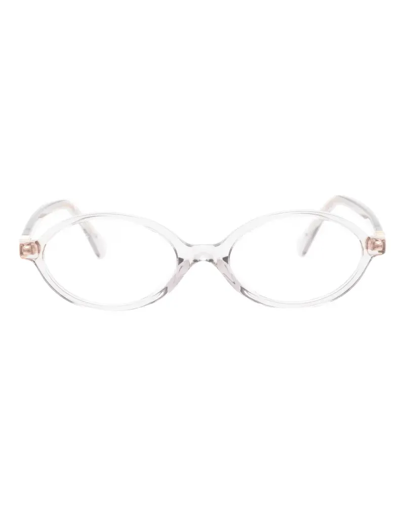 Miu Miu oval-frame glasses - Grau Grau