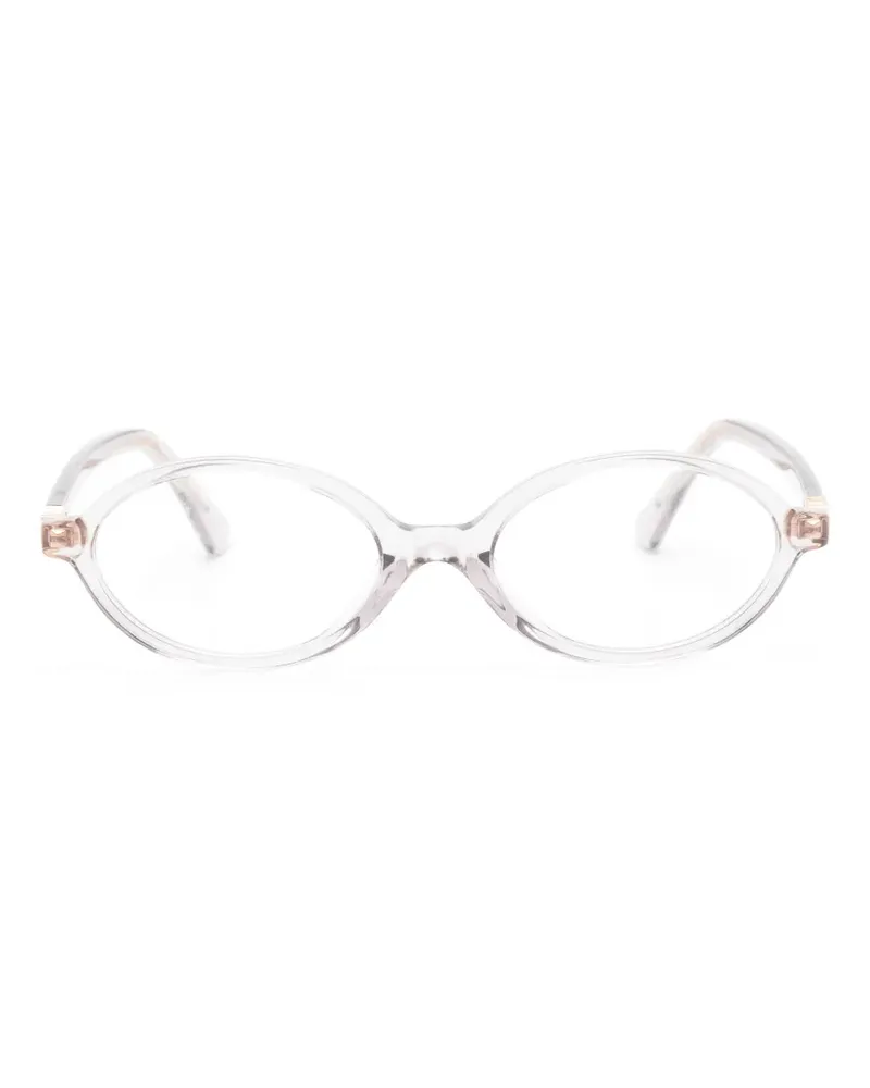 Miu Miu oval-frame glasses - Grau Grau
