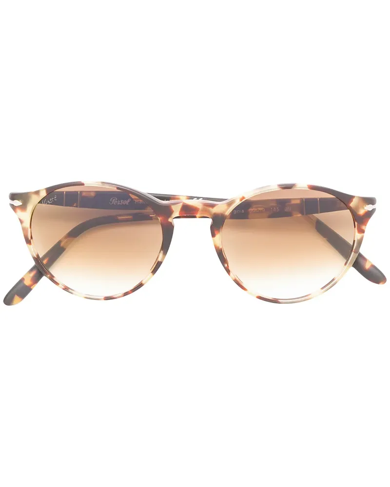 Persol Runde Sonnenbrille - Braun Braun