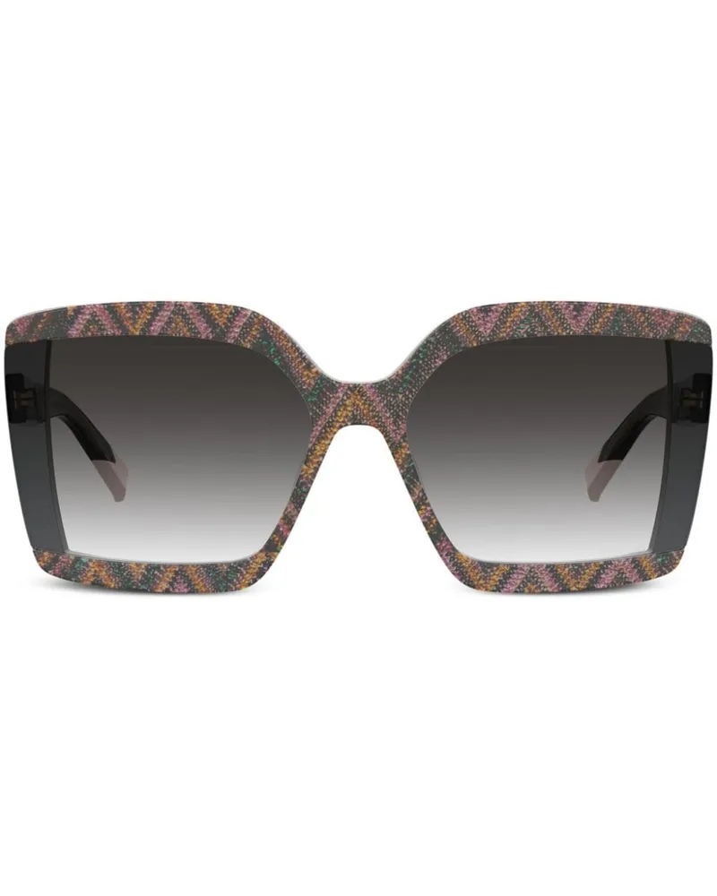 Missoni Sonnenbrille mit eckigem Gestell - Grau Grau