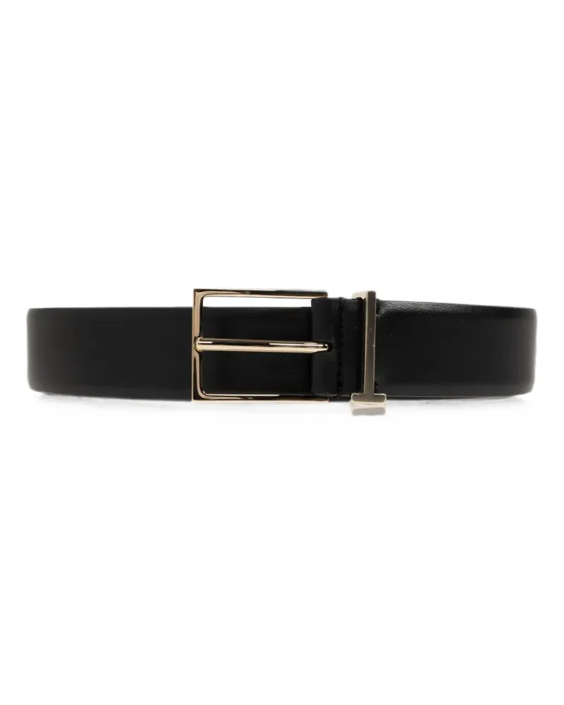 Tom Ford leather T loop belt - Schwarz Schwarz
