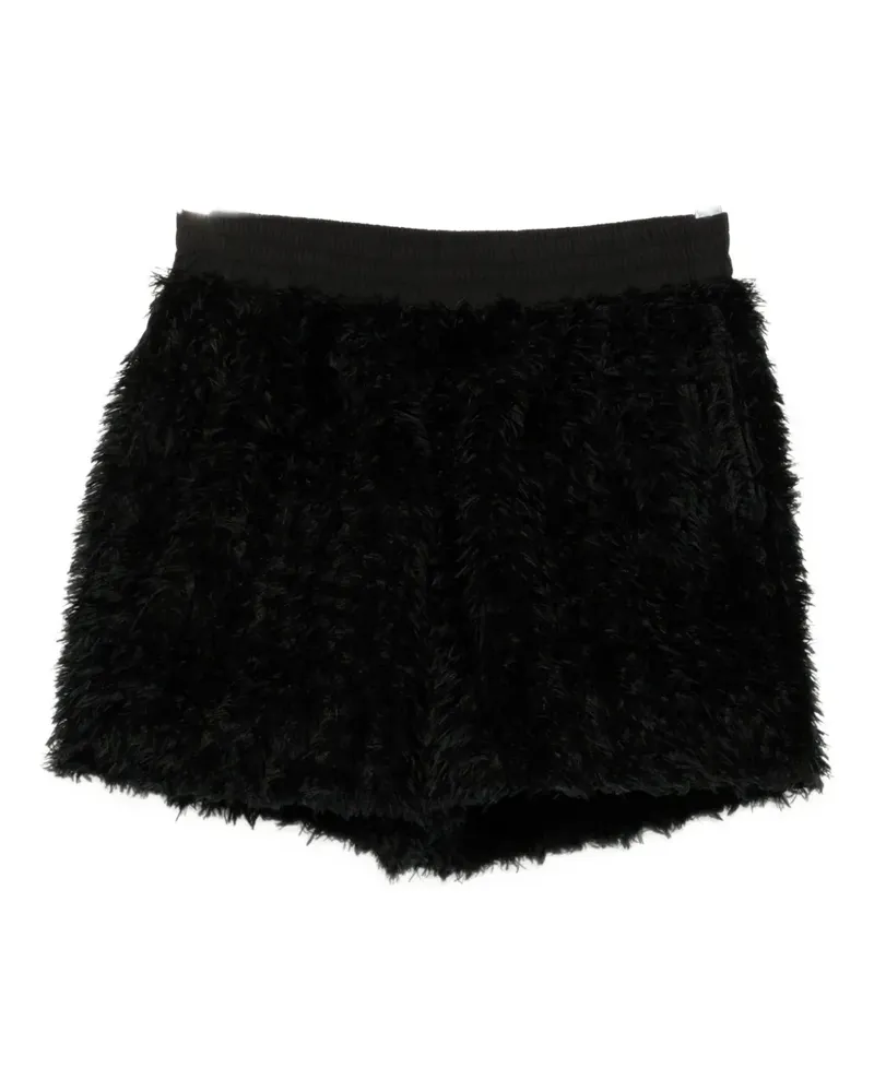 Walter van Beirendonck Shorts mit Pile-Struktur - Schwarz Schwarz