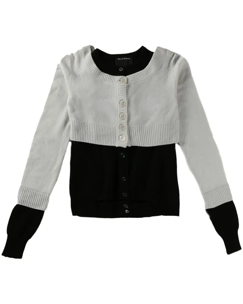 Meryll Rogge layered cardigan - Grau Grau