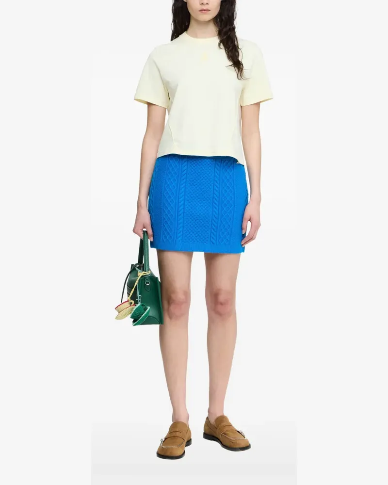 J.W.Anderson Minirock mit Zopfmuster - Blau Blau
