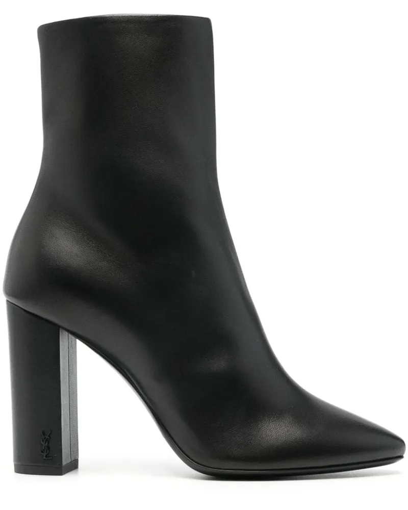 Saint Laurent Lou Stiefel 95mm - Schwarz Schwarz