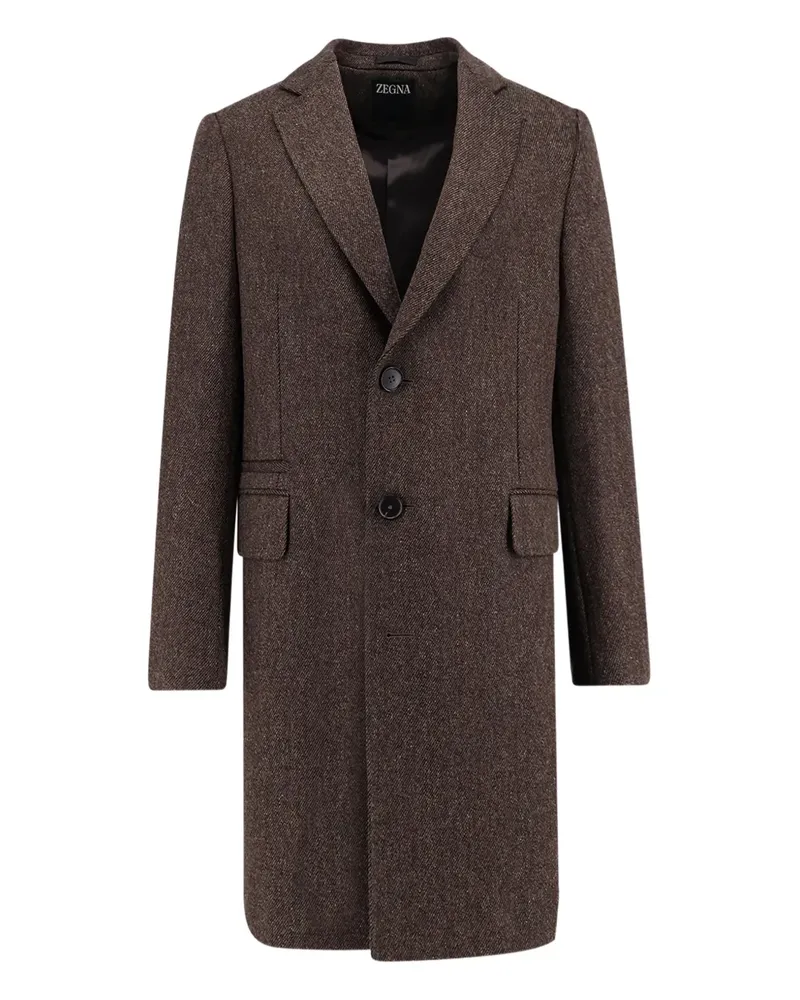 Ermenegildo Zegna Einreihiger Mantel - Braun Braun