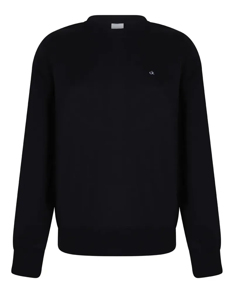 Calvin Klein Sweatshirt aus Fleece - Schwarz Schwarz
