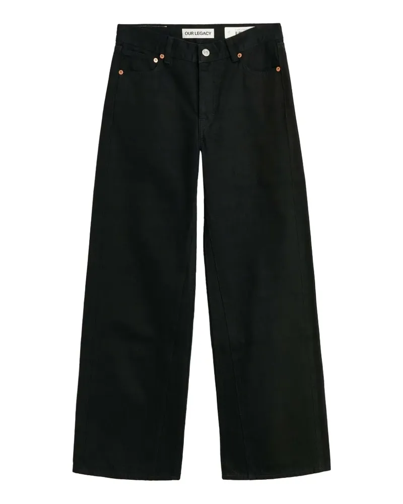 Our Legacy Treble Jeans - Schwarz Schwarz