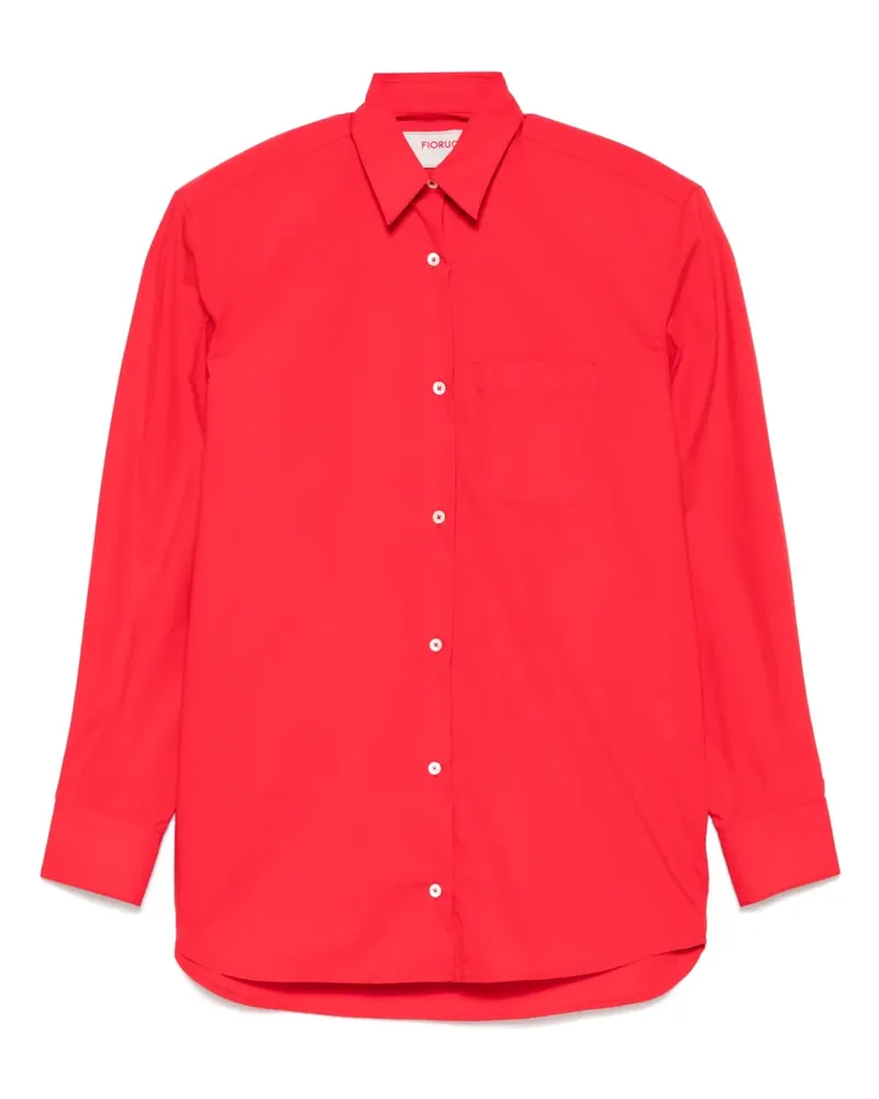 Fiorucci T-Shirt mit Stickerei - Rot Rot